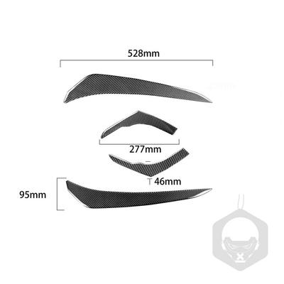 Ausgezeichneter leichter verschleißfester Scheinwerfer-Augenbrauen-Aufkleber Perfekte Passform Dekorative Scheinwerfer-Augenbrauenabdeckung