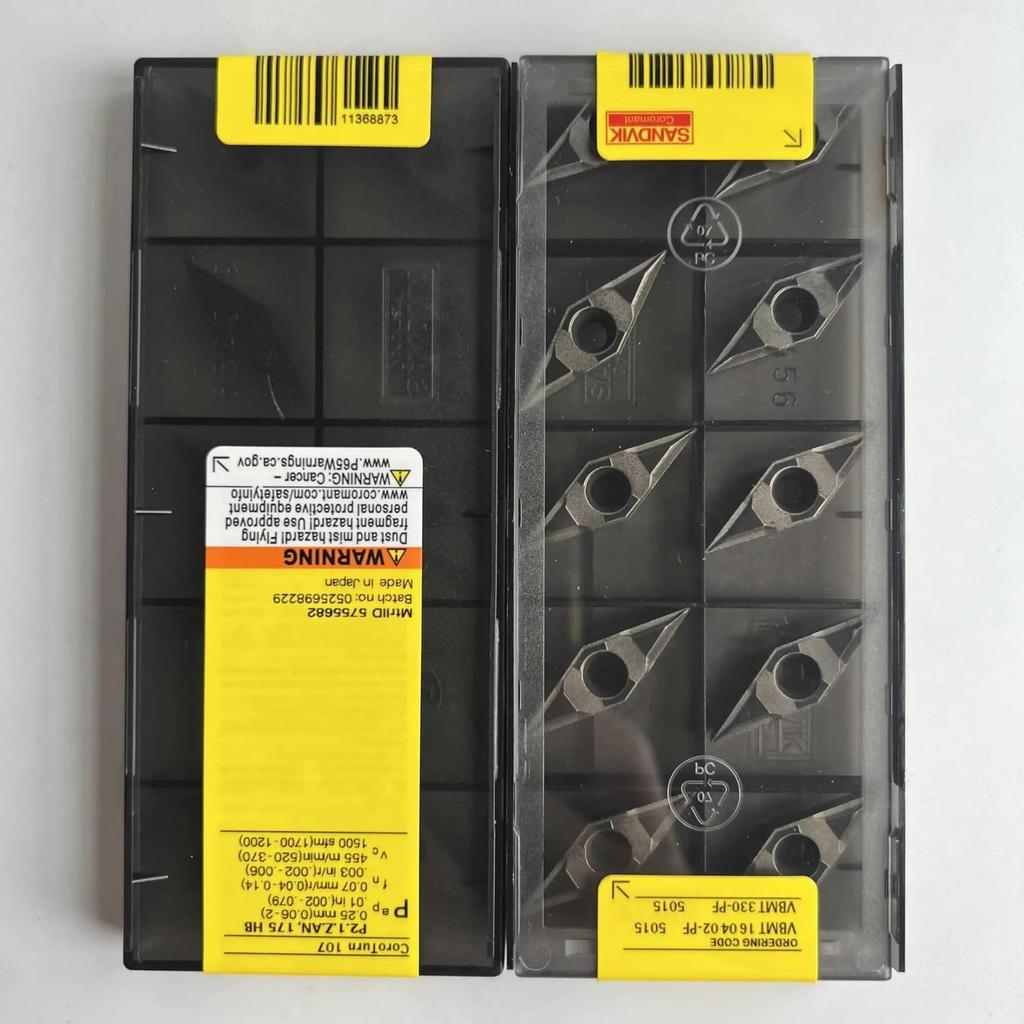 Original Sandvik / VBMT160402-PF 5015 /Carbide CNC Blade 10 PCS