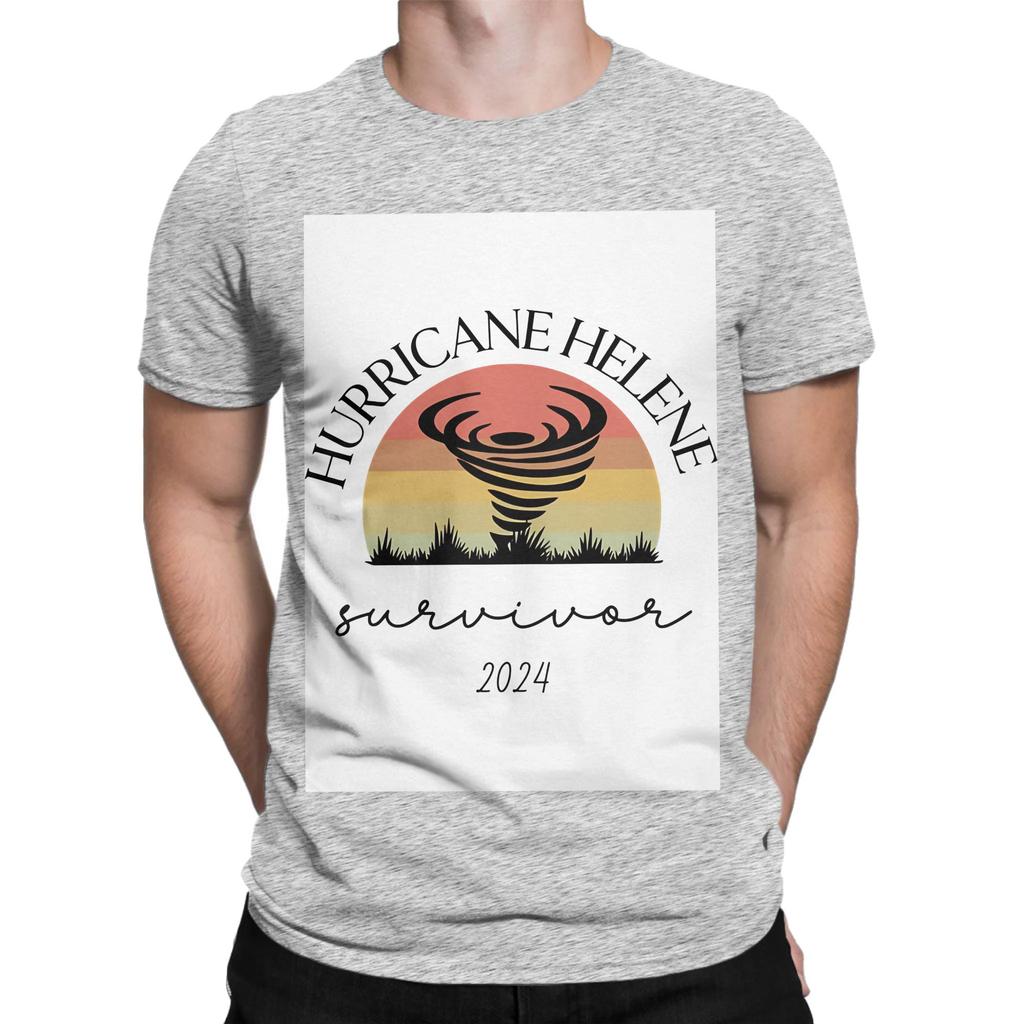 Hurricane Helene Shirt I Survived Hurricane Graphic 100 Cotton TShirt Hurricane Tops Tees For Unisex