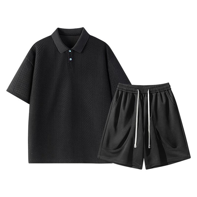 2026 Men's Summer Short Sleeve T-shirt & Shorts Fashion Sports Set