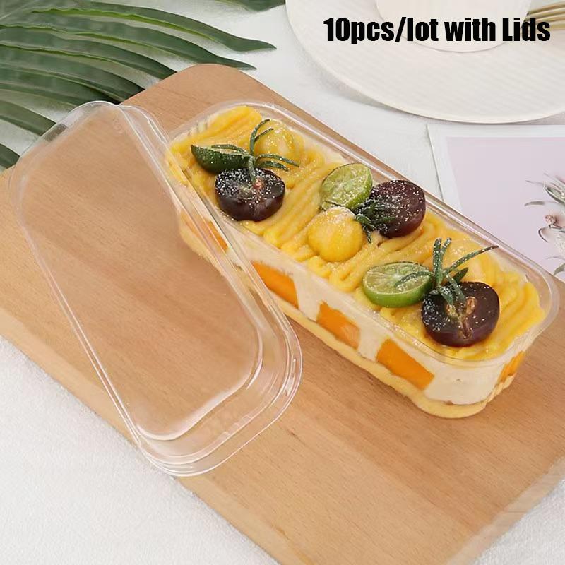 

10/20/50Pcs Mini Loaf Deli Dessert Container For Desserts Cups Cake Box -300ML