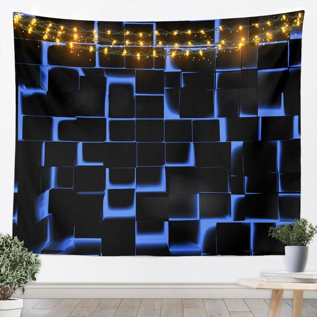 Rote und Schwarze Wandteppich Geometrische Wandkunst Moderne Abstrakte Kunst Wandbehang Decke für Wohnzimmer Schlafzimmer Luxuriöse Heimdekoration
