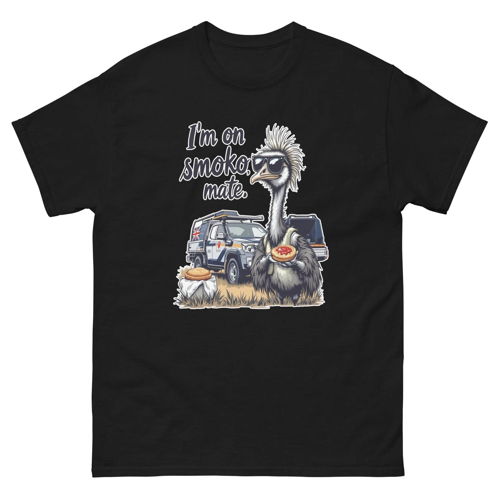 I m On Smoko Mate Osterich Meat Pie Australia Fun T-Shirt S