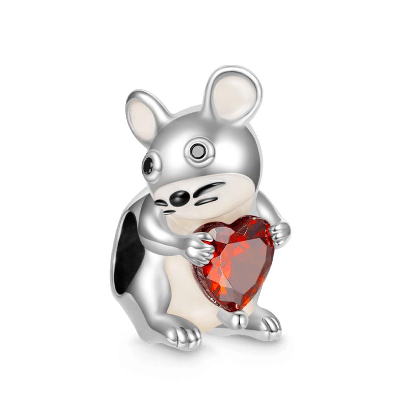 925 Silver Plated Cute Animal Charm Beads DIY Necklace Bracelet Gift Enamel Dog Panda Penguin Fashion Jewelry