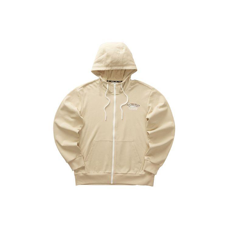 Skechers Retro Solid Color Casual Hooded Drawstring Design Long Sleeve Jacket Unisex Jacket Irish-Cream L323U084-028R M