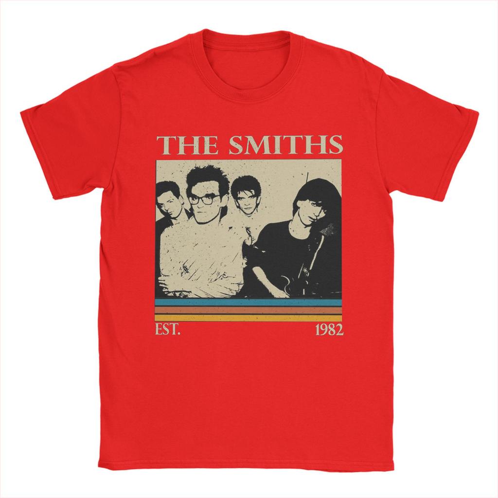 Cool The Smiths Morrissey T-Shirt for Men Round Collar Pure Cotton T Shirts Short Sleeve Tees Graphic Tops