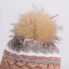 Winter Warm Cap Scarf Two-Piece Velvet Thick Knitted Wool Cap Women's Outdoor Ear Protection Cap