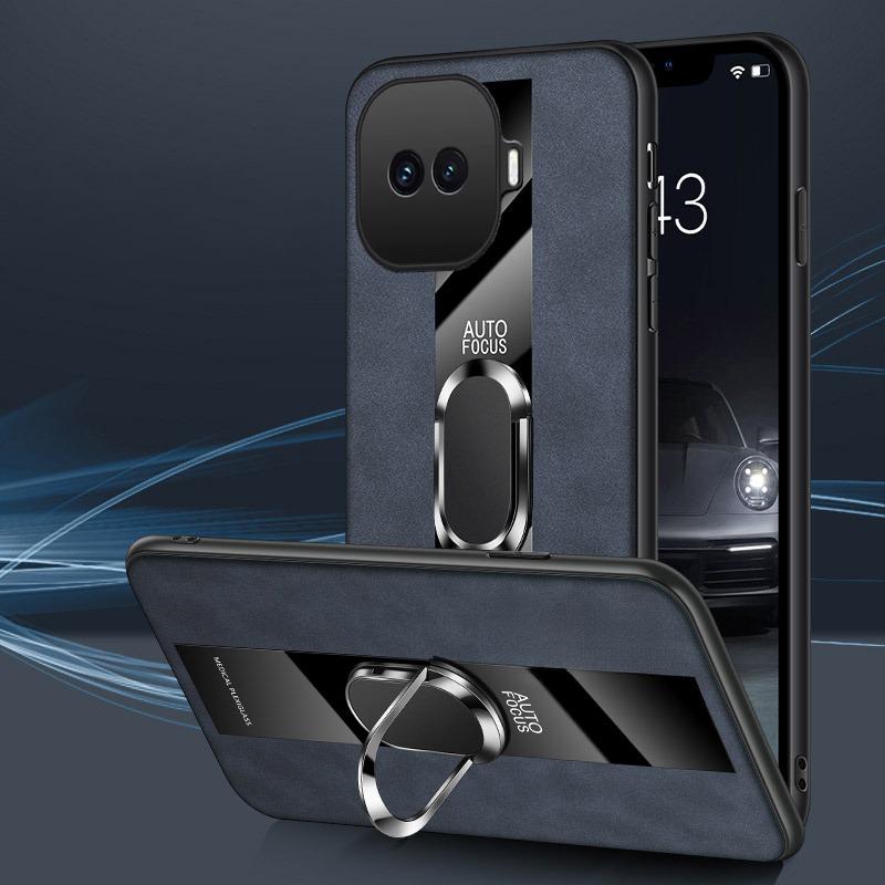 For Vivo iqoo 15R case Combines Suede Leather + Hybrid Hard Soft Shell Anti-Scratch Multi-Angle Stand Case for VIVO IQOO 15R Phone casing