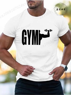 Muscle Gym Fitness Citáty Tričko pro muže Vtipné Humor Sarkasmus Ležérní Tričko Oblečení Krátký rukáv Pánská Trička Oblečení Vrcholy