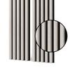 Acoustic Wall Panel Mebano PRO White Larch on Black Felt 2x 26,5x240 cm