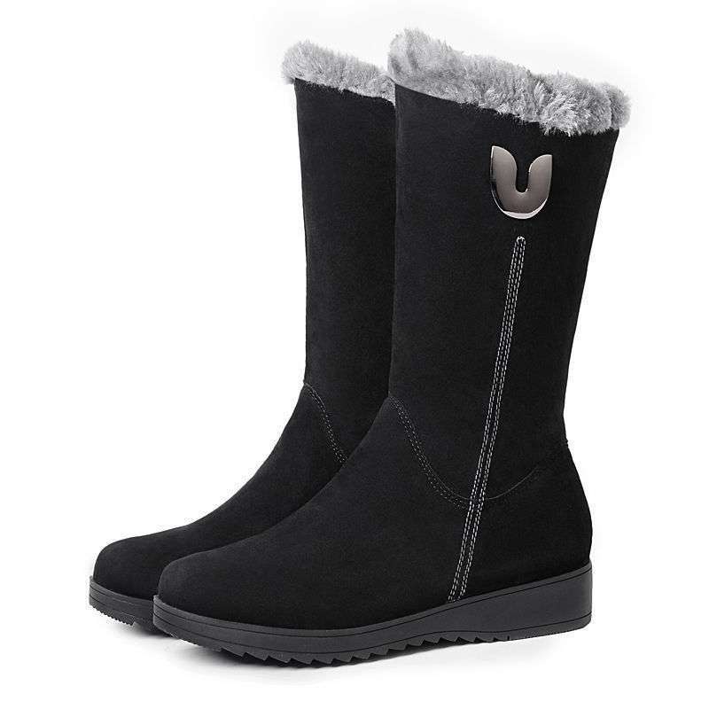 Women Boots Winter Boots Shoes Low Heel Short Boots Keep Warm Ankle Boots Non-slip Female Shoes Women Winter Boots Shoes Plush