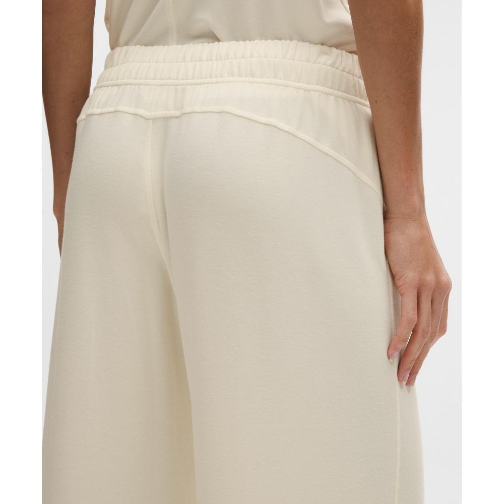 Lululemon Becalm Mid Rise Wide Leg Pant Coconut Ivory