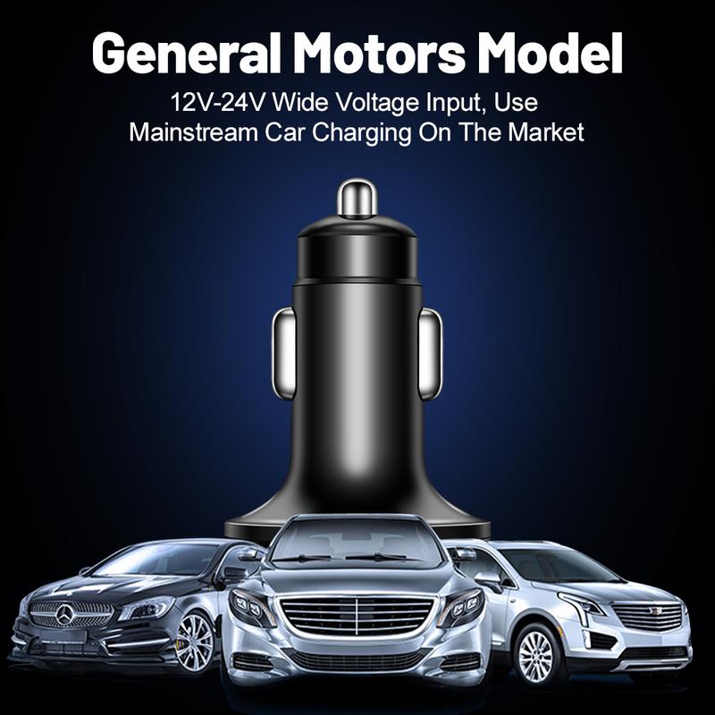 PD + QC 3.0 Fast Charging Car Phone Charger Adapter 4 Ports Usb Car Charger Type C PD35W Quick Charge 3.0 Car Charger