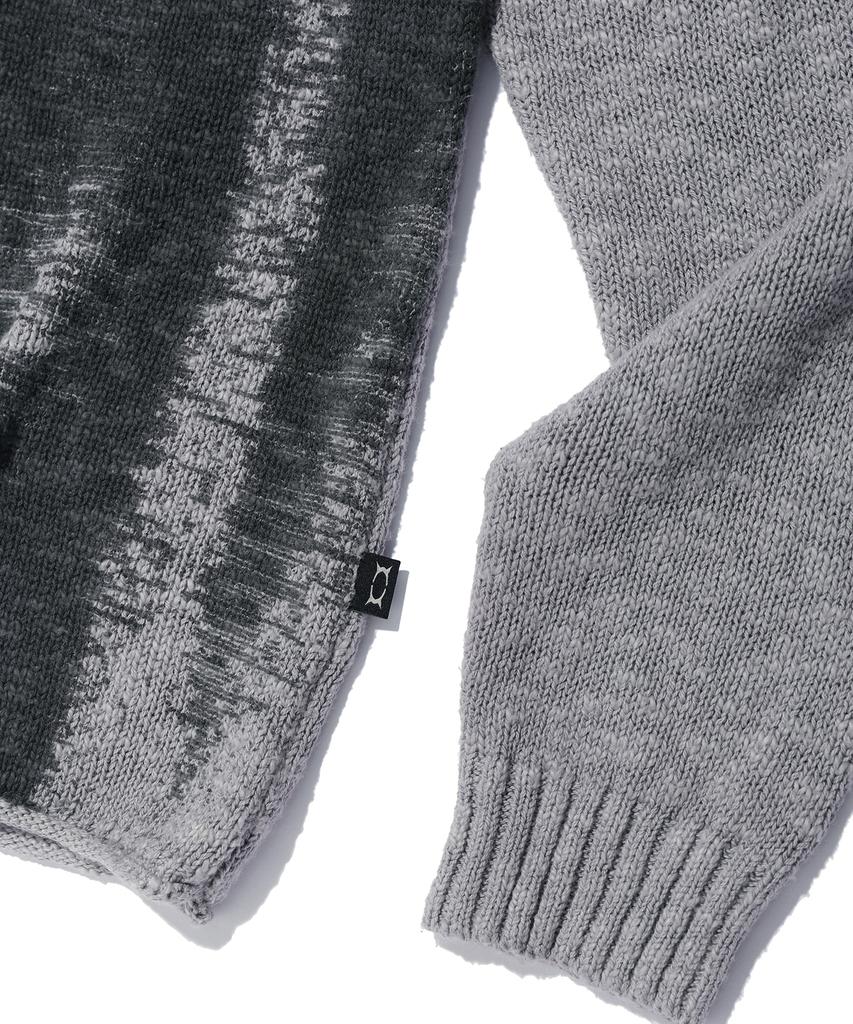 CRITIC Vintage Wormhole Long Sleeve Knit Gray
