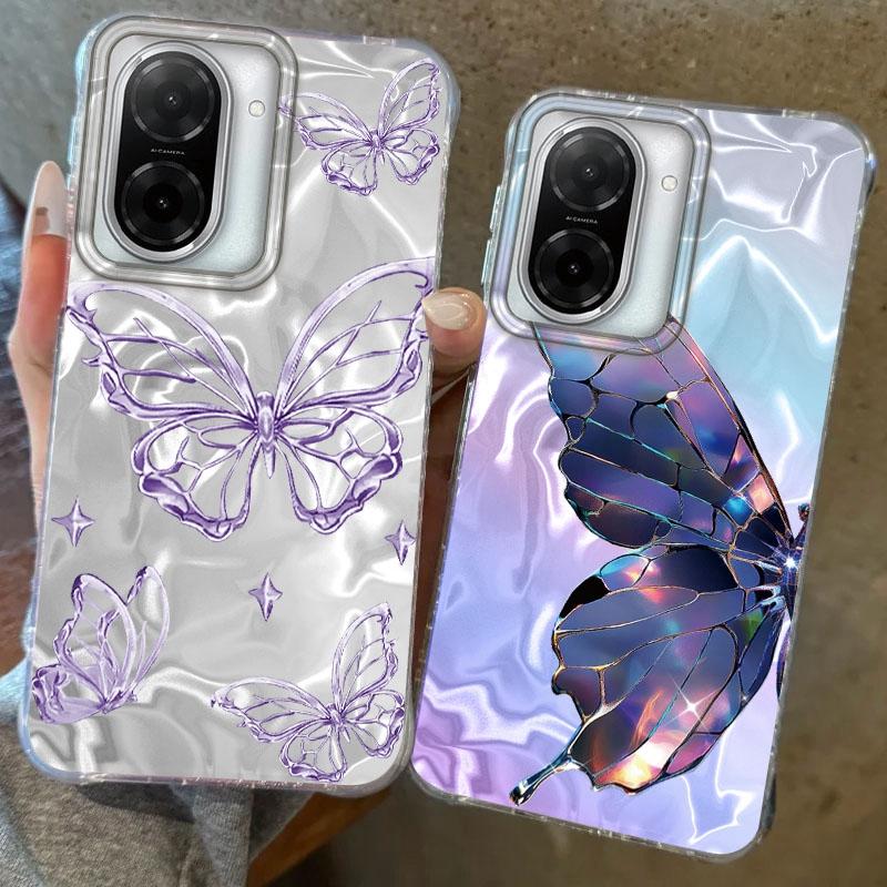 Luxury Butterfly Women Girls Case For Xiaomi Redmi Note 14 Pro 14C 13C 10 9A 9C 13 12 11 10S 9 8 Plus A5 A4 A3 A2 A1 Funda Cover