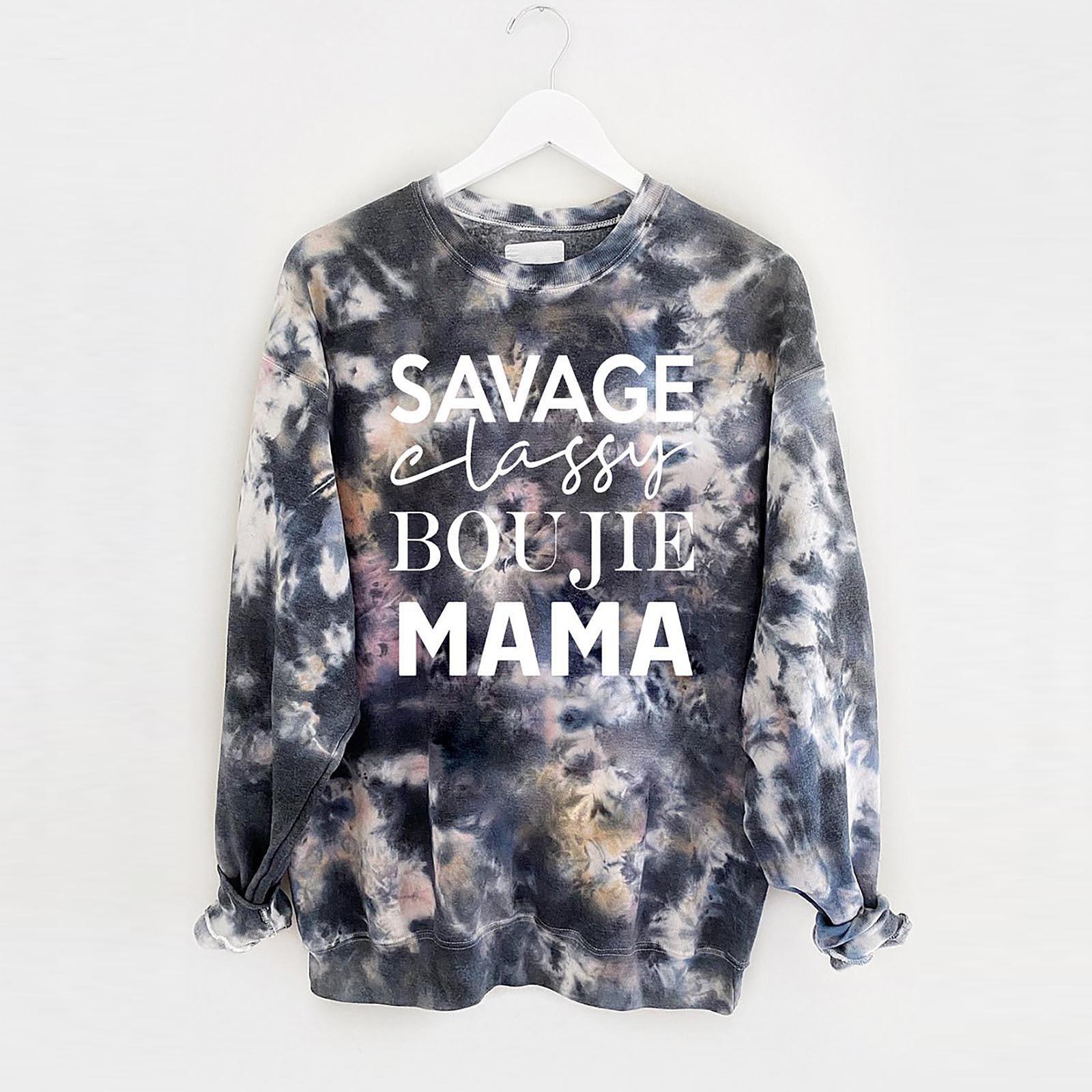 Women s Fashion  Long  Sleeve O Neck Lettered Printed Casual Sweater Top XL