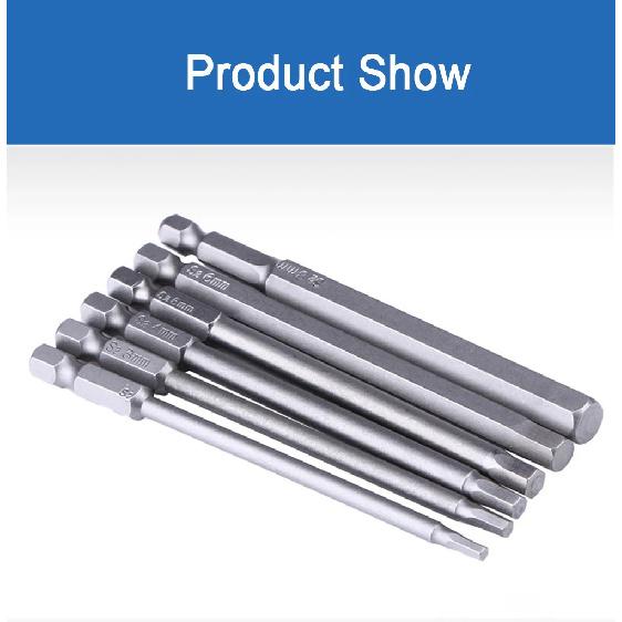 100mm 8pcs Hex Head Allen Wrench Drill Bits Set SAE Metric Allen Electric Hexagonal Bit Screwdriver Socket Bit Power Tool Parts