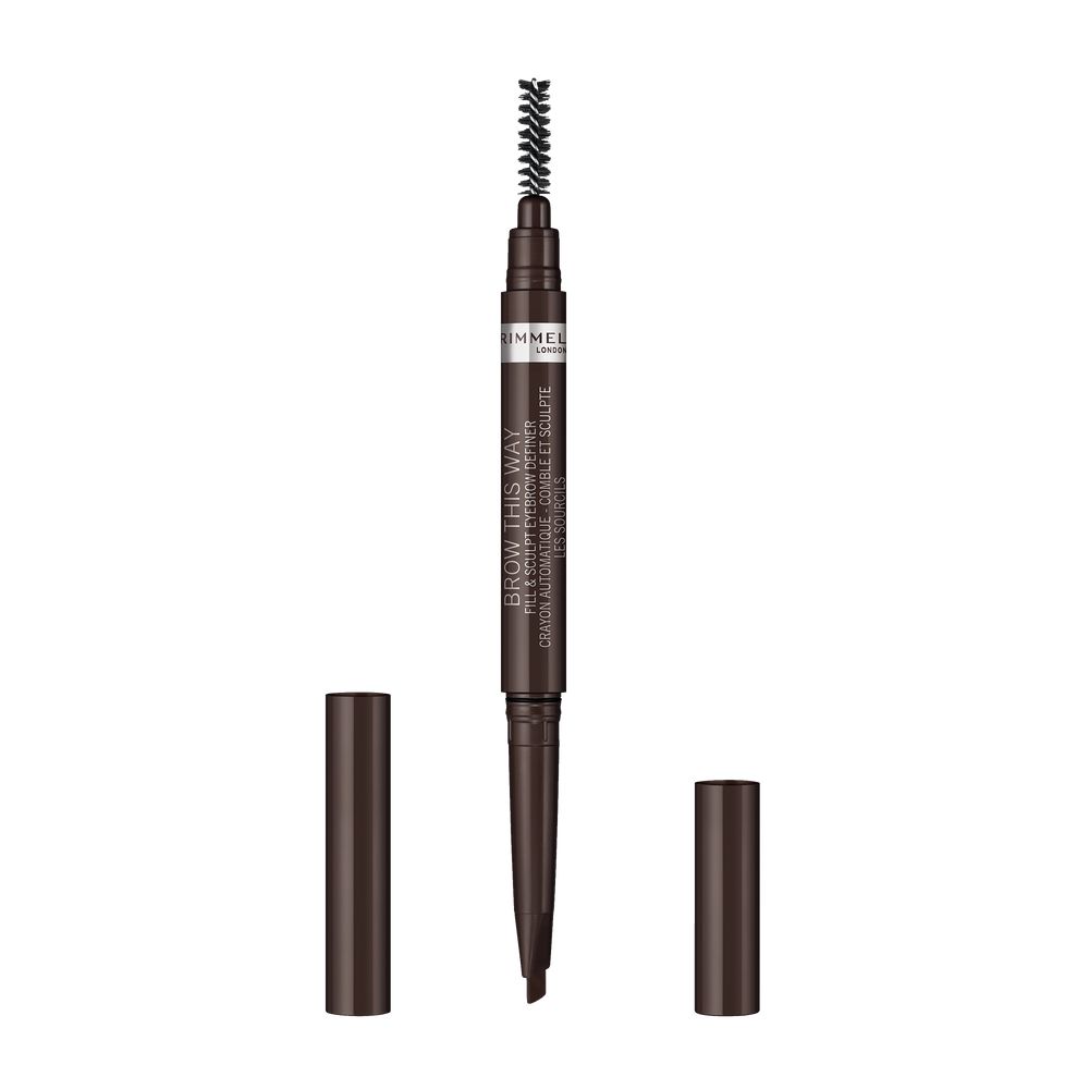 Rimmel Professional Vegan Eyebrow Pencil, 003 Dark Brown, 0.25g