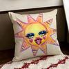 Smiling Sun Face Cushion Cover Reversible Soft Durable Pillow Cover Home  Car MultiScene Use for Daily Comfort
