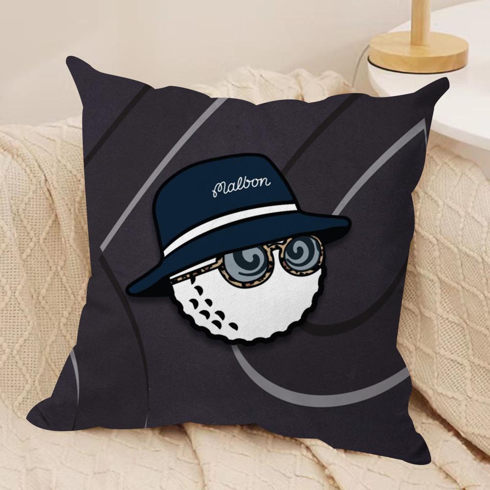 Fashion MMalbon GGolf Cushion Cover Soft Plush Fabric DoubleSided Printed Sofa Cushion Cover for All Seasons Home Decor Gift