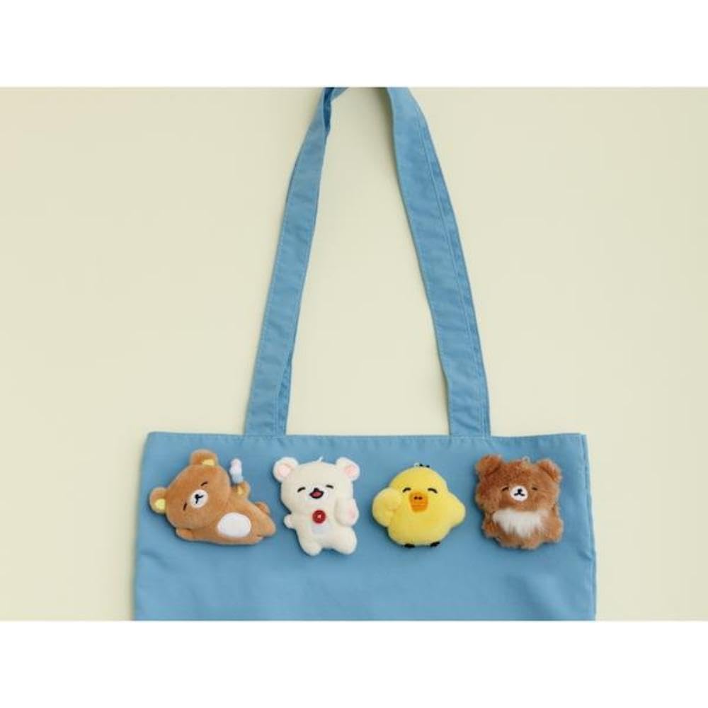 Rilakkuma Yuru Yuru Poka Poka Series Hanging Mascot Badge Soft Plush Toy