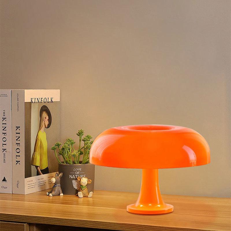 Italian Mushroom Table Lamp - Nordic Minimalist Decorative Night Light for Study & Bedroom