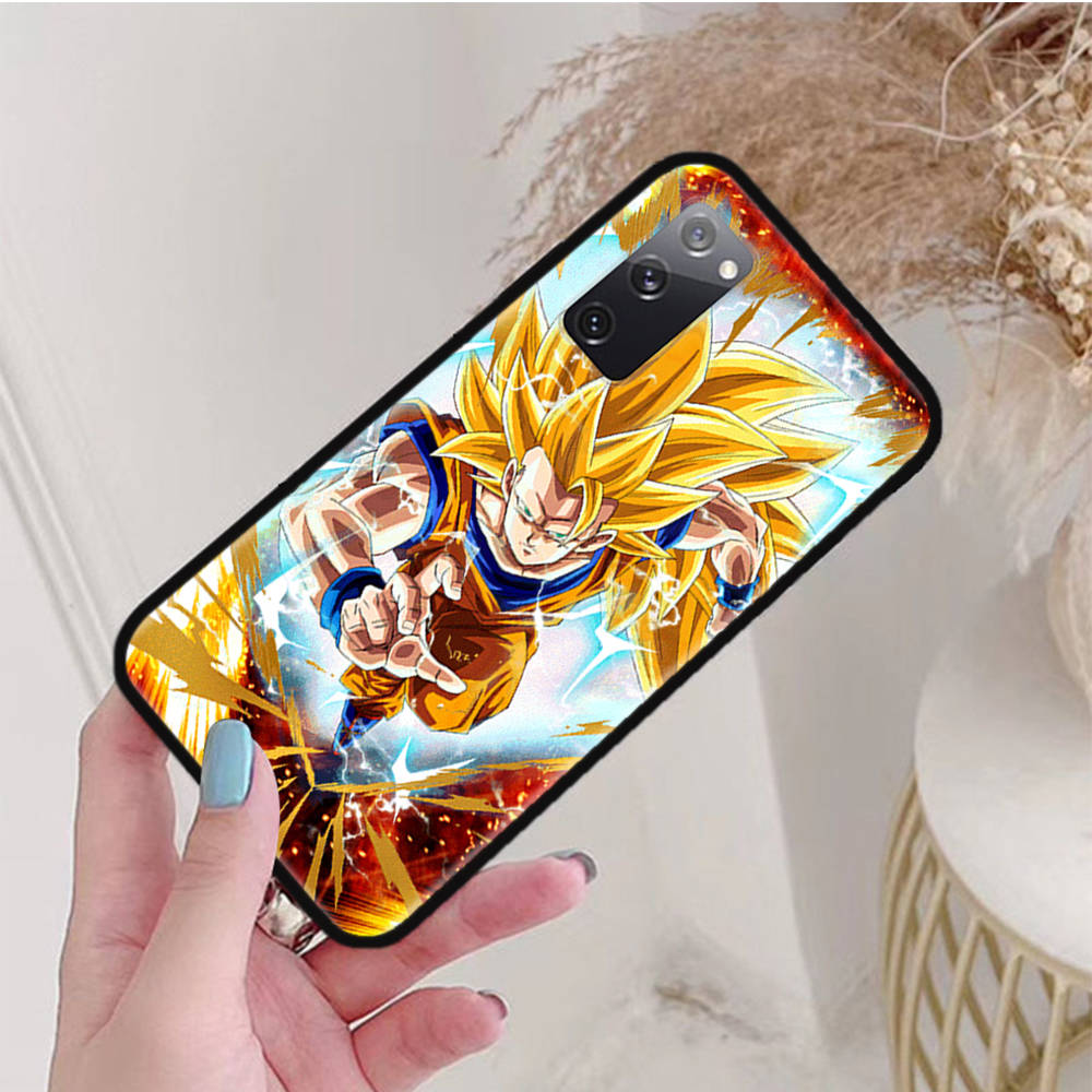 Husă Neagră pentru iPhone 16 15 Plus 14 13 12 11 Pro 8 6 SE XR XS Max P30 Nova 5T Y5P Y6 Y7 Y8P Y9 Realme C30 C33 C31 W-85 Dragon Ball Z