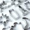 Halloween Baking Molds 12Pcs Cookie Cutter Set, Stainless Steel Biscuit Molds, DIY Pumpkin Spider Web Ghost Black Cat Bat Tool for Party,