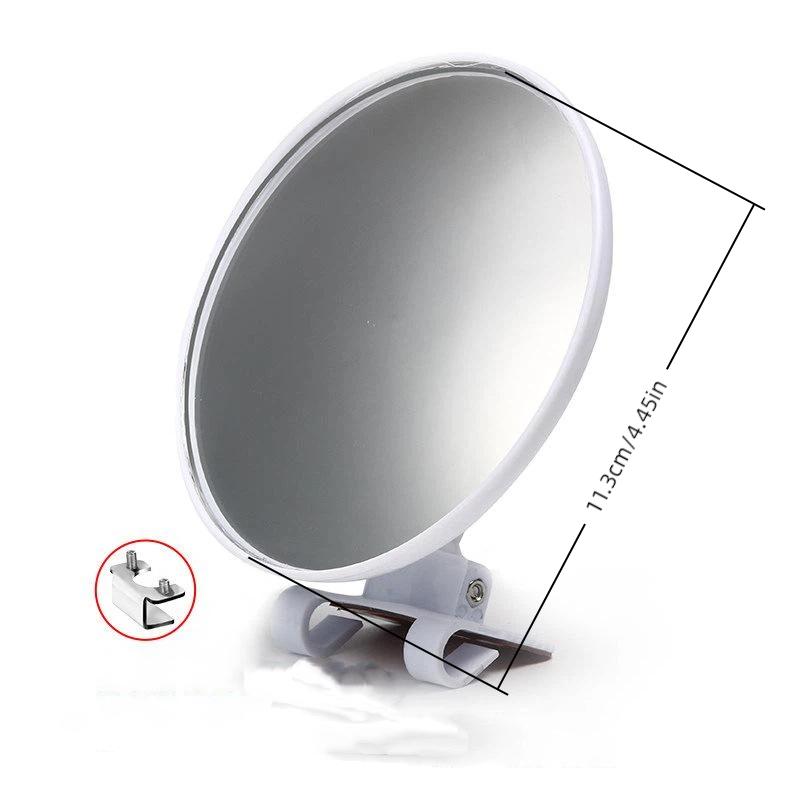 Durable Round Car Auxiliary Rearview Mirror 360 Rotation Wide Angle Convex Adjustable for Car Outdoor Long Term Parking Use