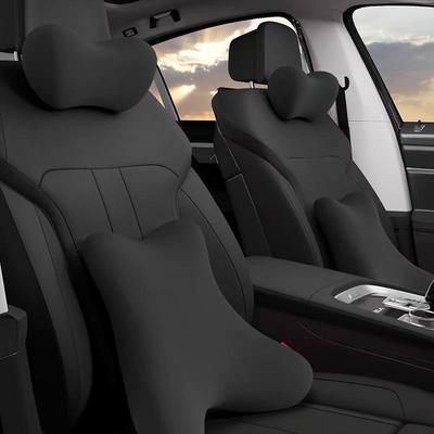 Memory Foam Car Neck & Lumbar Support Pillow