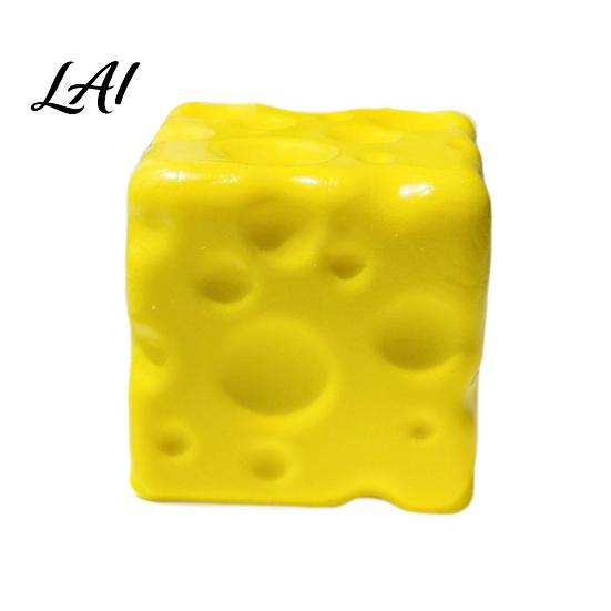 Cheese Cube Squeeze Toy Fake Toy Anxiety Relief Sensory Shape Stress Slow Rising Pinch Home Office Relaxation Tool Reduction Gadget