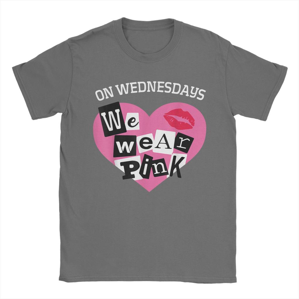 Neuheit Am Mittwoch tragen wir Rosa Lustige T-Shirts für Männer Rundhals Reine Baumwolle T-Shirts Kurzarm T-Shirts Geschenkidee Tops