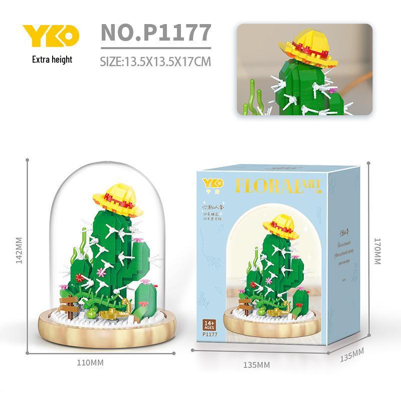 Premium Sunflower Eternal Flower Micro-Particle Building Block Toy - Compatible with Lego, Christmas Ornament, Educational Gift