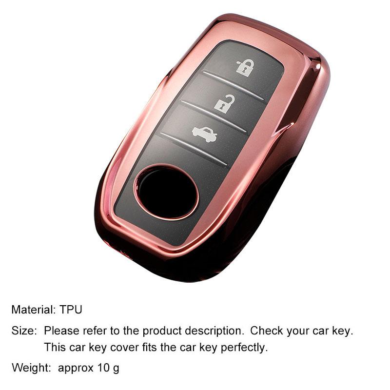 TPU Car Key Case Holder Key Cover For Toyota Hilux Fortuner Land Cruiser Prado Camry Coralla Crown RAV4 Highland LC TLK Yaris