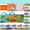 Childrens Sticker Book With Ocean And Dinosaur Scenes For Early Education And Focus Development