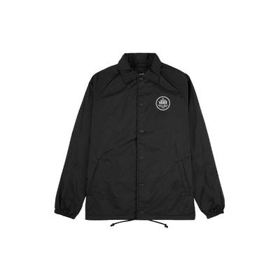 Chaqueta Holgada de Manga Larga con Cuello Polo de Color Sólido para Hombre Chaquetas Negro VN0A5KEYBLK