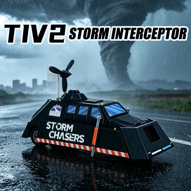 Deployable TIV2 Tornado Intercept Vehicle Static Scale Model Collectible Desk Ornament Gift For Storm Chaser Meteorology Fans