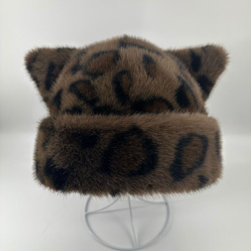 Autumn Winter Warm Cat Ears Beanie Cozy Stylish Windproof Hats Women's Cap For Daily Wear Trendy Fashion Accessories
