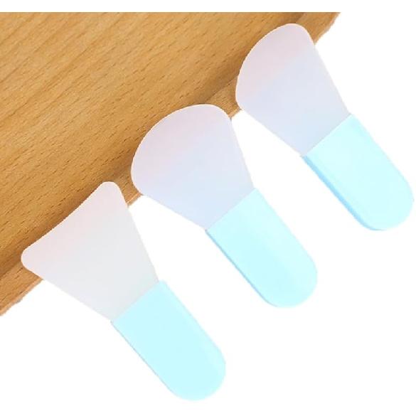 6pack Face Mask Applicator Brushes, Soft Silicone Face Mud Mask Brush, Makeup Gel Mask Spatula, Small Portable Beauty Tools for Skin-care Clay Mask,