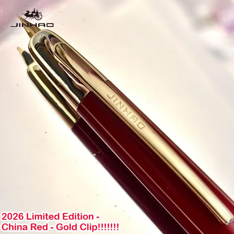Limited Edition! JINHAO 20 Press Fountain Pen Retractable 03 EF F Nib Writing Ink Pen Stationery School Office Supplies