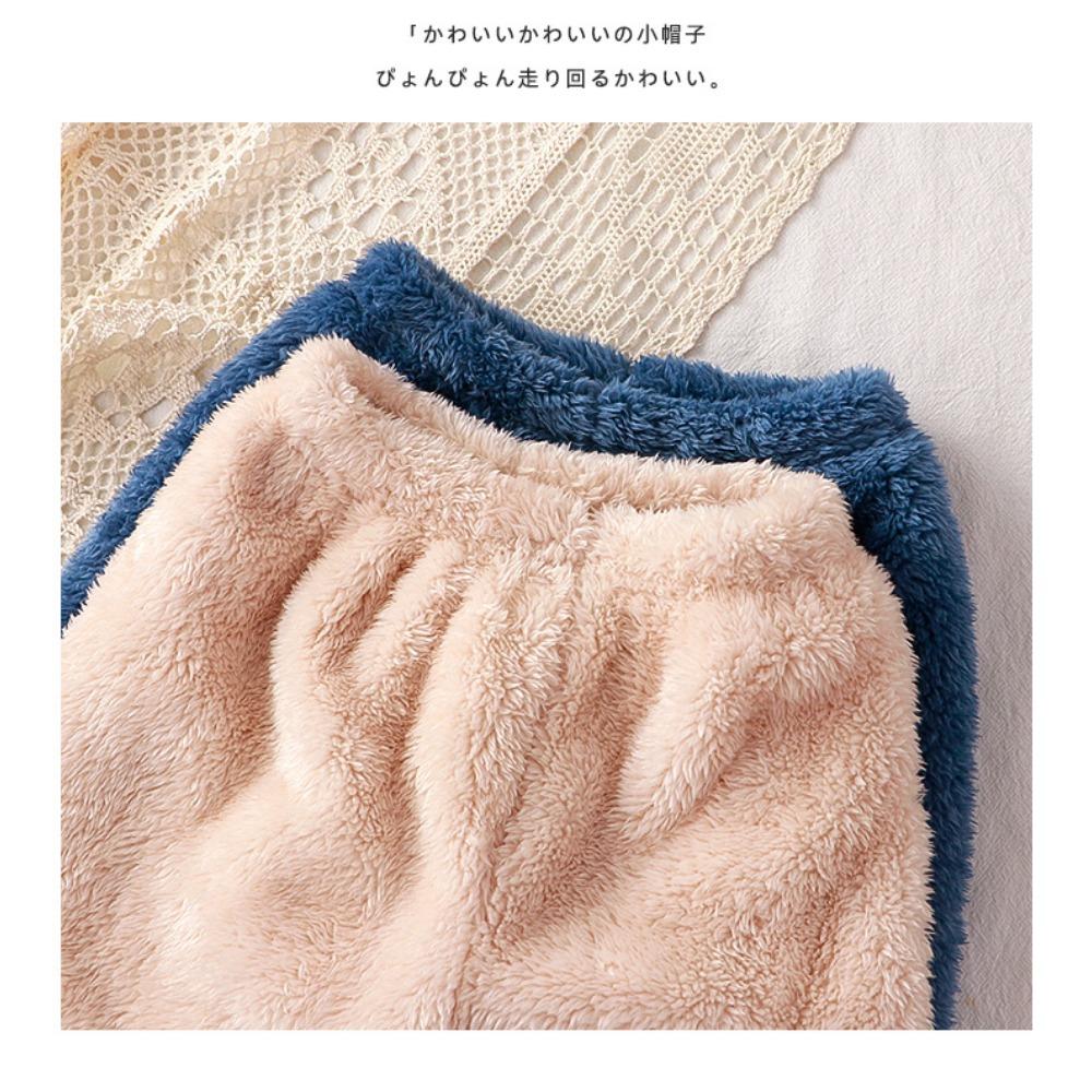 Children's Sleepwear New Autumn and Winter Teddy Bear Home Set Cute Outerwear Warm Jacket