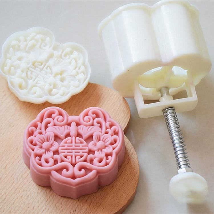 Hand-Pressure Moon Cake Mould Cake Moon Stamp Pastry Tool Thickness Adjustable