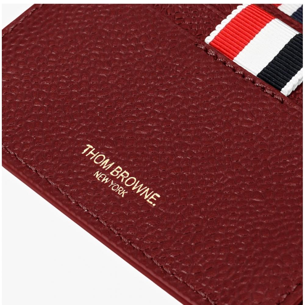 Thom Browne Pebble Grain Stripe Tab Card Wallet Maw021l 00198 614