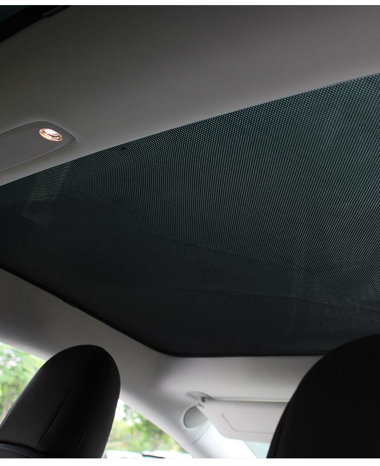 Sunshade Set for Tesla Model 3/Y: Heat-Insulating Sunroof Visor with UV Protection