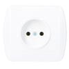 Single Socket Without Grounding AG1E/11 Chord White