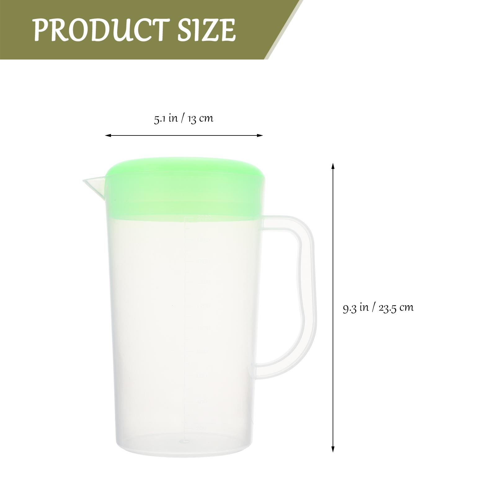 Large Capacity Pitcher Cold Water Bottle Elegant Design Heat Cold Resistant Scented Tea Juice Container Home Decoration зелёный