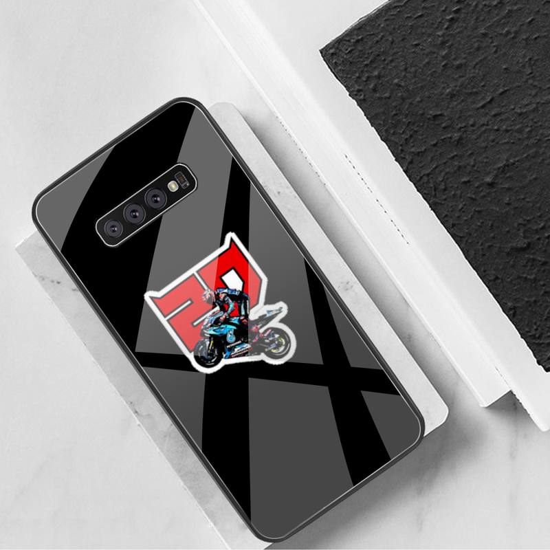 Fabio Quartararo No. 20 Phone Case Tempered Glass For Samsung S20 Plus S7 S8 S9 S10 Plus Note 8 9 10 Plus