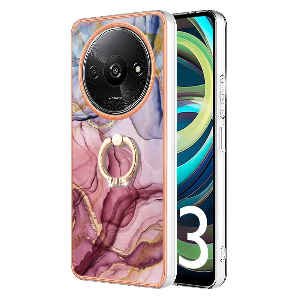YB IMD Serie-17 Stil-E För Xiaomi Redmi A3/Poco C61 4G Slim Fodral 2.0mm Ställ TPU Telefonskal