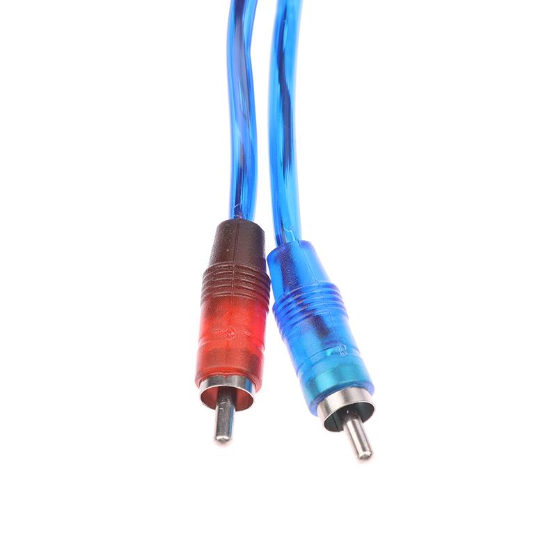 Car Mp3 Audio Rca Y Splitter 1Rca Female To 2Rca Male Adapter One Female To Two Male Cord Converter For Car Audio Amplifier