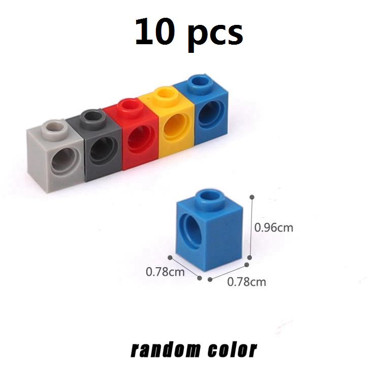 

MOC high-tech Parts 10pcs Reinforced DIY Building Blocks Accessories Hole Bricks Suitable For All Brands Small Particles Toy